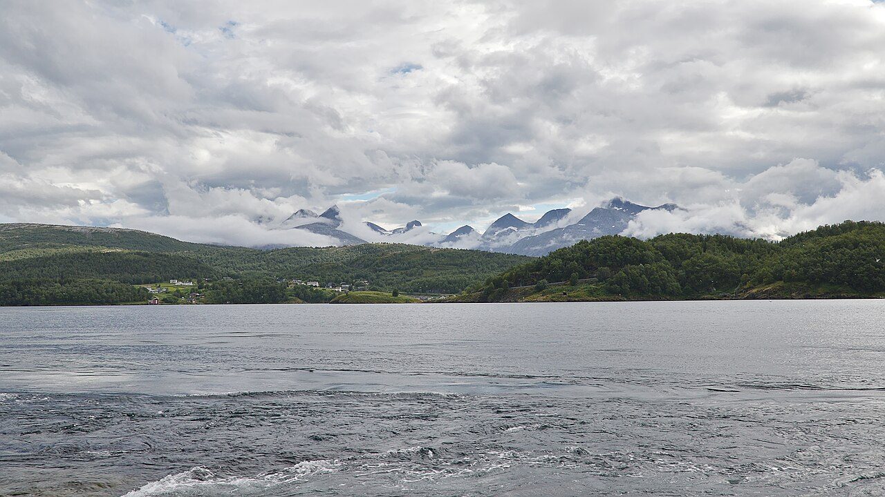 Strømmen i Saltstraumen sett fra land